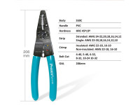 PROSKIT Alicate de Cravar Terminais 206mm 5em1 PROSKIT Alicate de Cravar Terminais 206mm 5em1